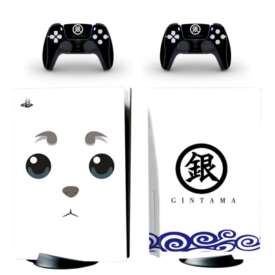 Gintama decal skin for PS5 Disc Edition Console and two Co.. Gintama decal skin for PS5 Disc Edition Console and two Co..