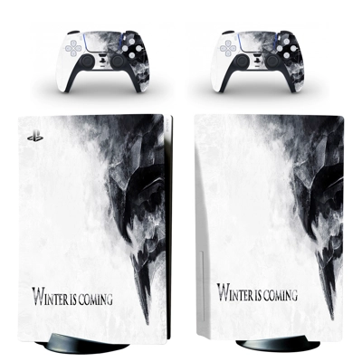 Game of Thrones decal skin for PS5 Disc Edition Console and two Controllers