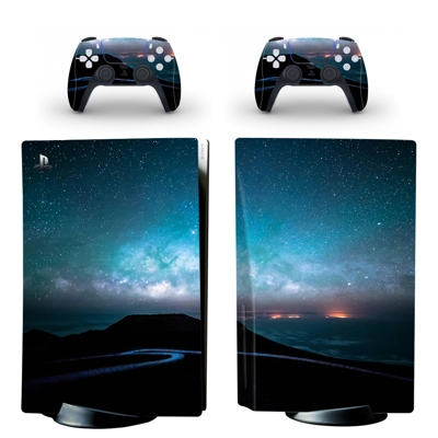 Starry Sky decal skin for PS5 Disc Edition Console and two.. Starry Sky decal skin for PS5 Disc Edition Console and two..