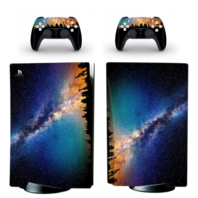 Starry Sky decal skin for PS5 Disc Edition Console and two.. Starry Sky decal skin for PS5 Disc Edition Console and two..
