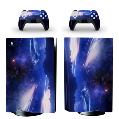 Starry Sky decal skin for PS5 Disc Edition Console and two Controllers
