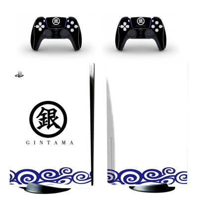 Gintama decal skin for PS5 Disc Edition Console and two Co.. Gintama decal skin for PS5 Disc Edition Console and two Co..