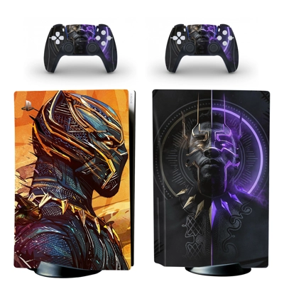 Black Panther decal skin for PS5 Disc Edition Console and .. Black Panther decal skin for PS5 Disc Edition Console and ..