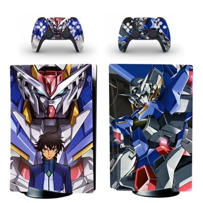 Gundam decal skin for PS5 Disc Edition Console and two Con.. Gundam decal skin for PS5 Disc Edition Console and two Con..