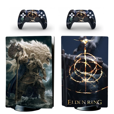 Elden Ring decal skin for PS5 Disc Edition Console and two.. Elden Ring decal skin for PS5 Disc Edition Console and two..