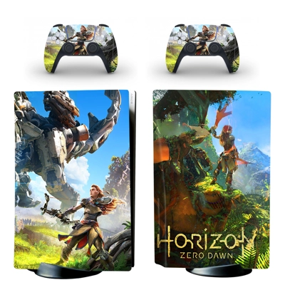 Horizon Zero Dawn decal skin for PS5 Disc Edition Console .. Horizon Zero Dawn decal skin for PS5 Disc Edition Console ..