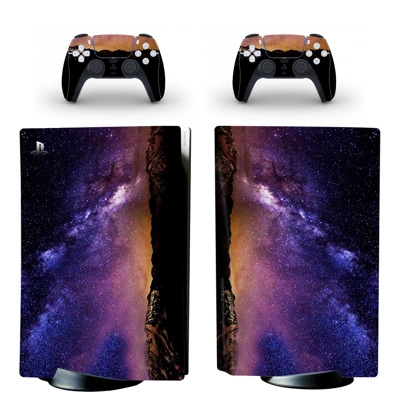 Starry Sky decal skin for PS5 Disc Edition Console and two Controllers
