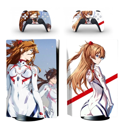 Anime Cute decal skin for PS5 Disc Edition Console and two Controllers