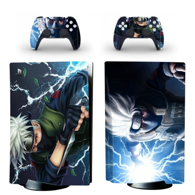Naruto decal skin for PS5 Disc Edition Console and two Con.. Naruto decal skin for PS5 Disc Edition Console and two Con..