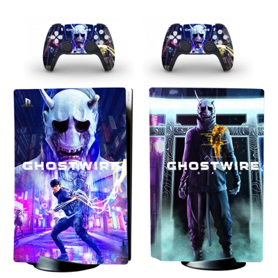 Ghostwire Tokyo decal skin for PS5 Disc Edition Console an.. Ghostwire Tokyo decal skin for PS5 Disc Edition Console an..