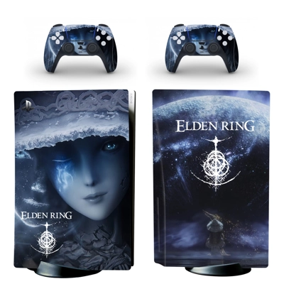 Elden Ring decal skin for PS5 Disc Edition Console and two.. Elden Ring decal skin for PS5 Disc Edition Console and two..