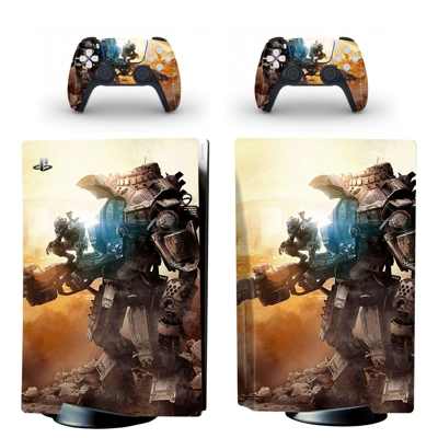 Titanfall decal skin for PS5 Disc Edition Console and two .. Titanfall decal skin for PS5 Disc Edition Console and two ..