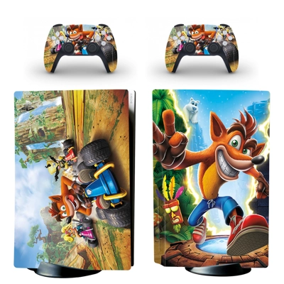 Crash Bandicoot decal skin for PS5 Disc Edition Console an.. Crash Bandicoot decal skin for PS5 Disc Edition Console an..