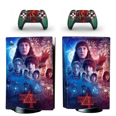 Stranger Things decal skin for PS5 Disc Edition Console an.. Stranger Things decal skin for PS5 Disc Edition Console an..