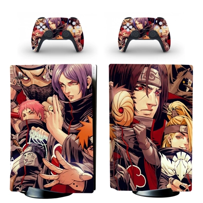 Naruto decal skin for PS5 Disc Edition Console and two Con.. Naruto decal skin for PS5 Disc Edition Console and two Con..