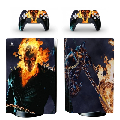 Ghost Rider decal skin for PS5 Disc Edition Console and tw.. Ghost Rider decal skin for PS5 Disc Edition Console and tw..