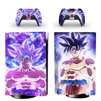 Anime Dragon Ball decal skin for PS5 Disc Edition Console and two Controllers