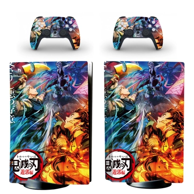 Kimetsu No Yaiba decal skin for PS5 Disc Edition Console a.. Kimetsu No Yaiba decal skin for PS5 Disc Edition Console a..