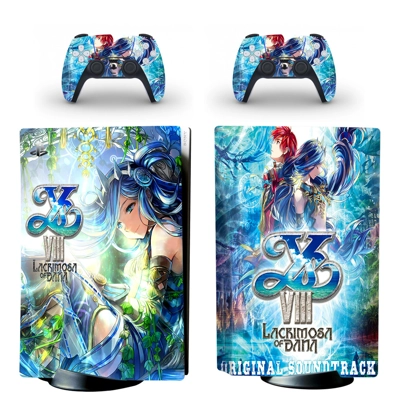 Lacrimosa of Dana decal skin for PS5 Disc Edition Console and two Controllers