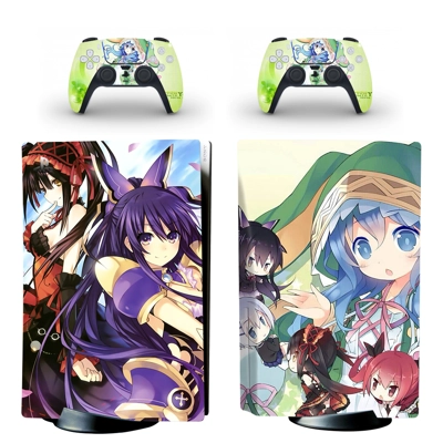 Anime Date A Live decal skin for PS5 Disc Edition Console .. Anime Date A Live decal skin for PS5 Disc Edition Console ..