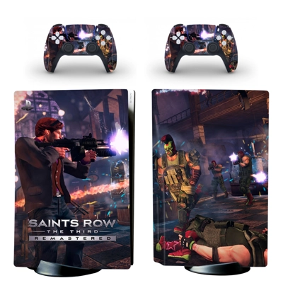 Saints Row 3 decal skin for PS5 Disc Edition Console and t.. Saints Row 3 decal skin for PS5 Disc Edition Console and t..
