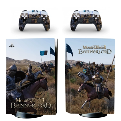 Mount and Blade 2 Bannerlord decal skin for PS5 Disc Edition Console and two Controllers