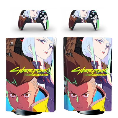 Cyberpunk Edgerunners decal skin for PS5 Disc Edition Cons.. Cyberpunk Edgerunners decal skin for PS5 Disc Edition Cons..