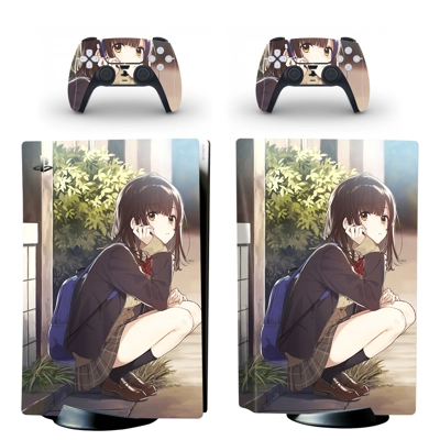 Sayu Ogiwara decal skin for PS5 Disc Edition Console and two Controllers