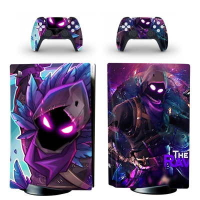 Fortnite decal skin for PS5 Disc Edition Console and two Controllers