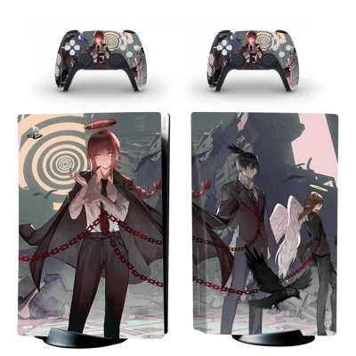 Chainsaw Man decal skin for PS5 Disc Edition Console and t.. Chainsaw Man decal skin for PS5 Disc Edition Console and t..