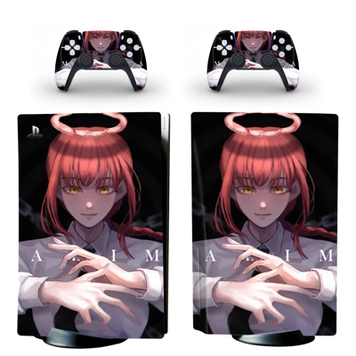 Chainsaw Man decal skin for PS5 Disc Edition Console and t.. Chainsaw Man decal skin for PS5 Disc Edition Console and t..