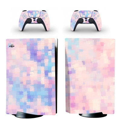 Unisex Style decal skin for PS5 Disc Edition Console and two Controllers