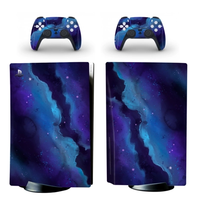 Unisex Style decal skin for PS5 Disc Edition Console and two Controllers