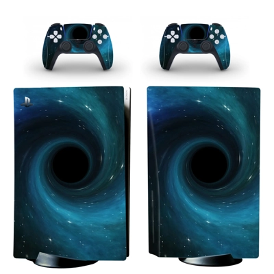 Unisex Style decal skin for PS5 Disc Edition Console and two Controllers