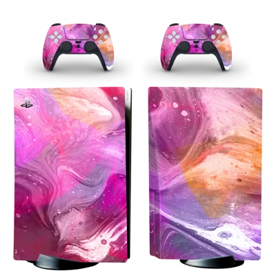 Unisex Style decal skin for PS5 Disc Edition Console and two Controllers
