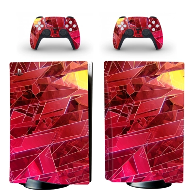 Unisex Style decal skin for PS5 Disc Edition Console and two Controllers