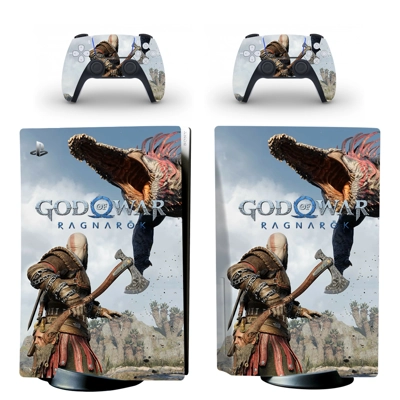 God of War Ragnarok decal skin for PS5 Disc Edition Consol.. God of War Ragnarok decal skin for PS5 Disc Edition Consol..