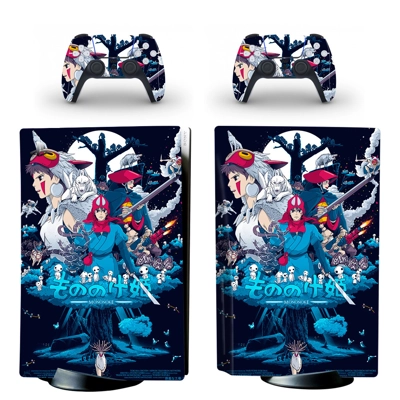 Anime Princess Mononoke decal skin for PS5 Disc Edition Co.. Anime Princess Mononoke decal skin for PS5 Disc Edition Co..