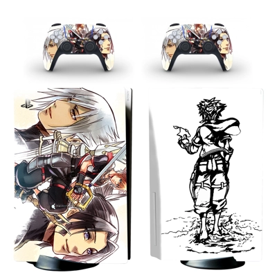 Kingdom Hearts decal skin for PS5 Disc Edition Console and two Controllers