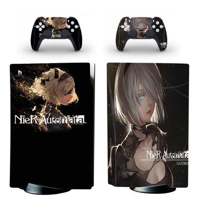 Nier Automata decal skin for PS5 Disc Edition Console and two Controllers