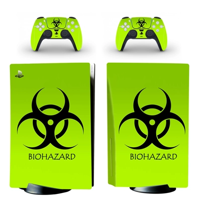 Resident Evil decal skin for PS5 Disc Edition Console and .. Resident Evil decal skin for PS5 Disc Edition Console and ..