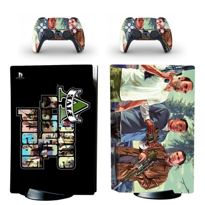Grand Theft Auto 5 decal skin for PS5 Disc Edition Console.. Grand Theft Auto 5 decal skin for PS5 Disc Edition Console..