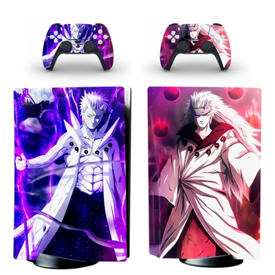 Naruto decal skin for PS5 Disc Edition Console and two Con.. Naruto decal skin for PS5 Disc Edition Console and two Con..
