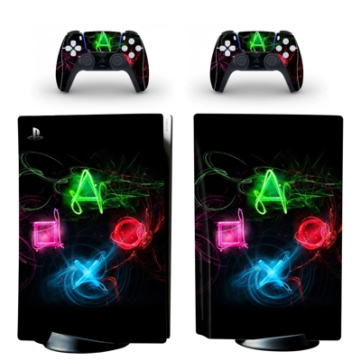 Special Edition decal skin for PS5 Disc Edition Console and two Controllers
