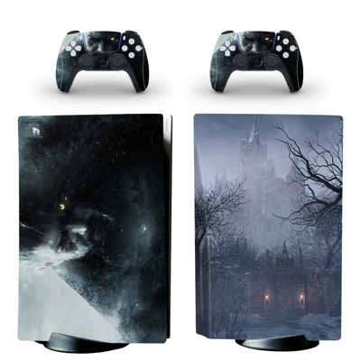 Resident Evil decal skin for PS5 Disc Edition Console and .. Resident Evil decal skin for PS5 Disc Edition Console and ..