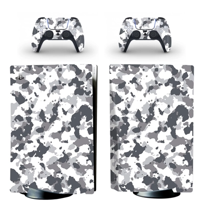 Camouflage decal skin for PS5 Disc Edition Console and two.. Camouflage decal skin for PS5 Disc Edition Console and two..