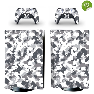 Camouflage decal skin for PS5 Disc Edition Console and two.. Camouflage decal skin for PS5 Disc Edition Console and two..