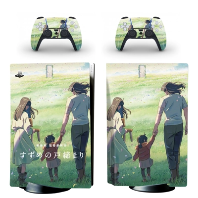Journey of Suzuya decal skin for PS5 Disc Edition Console and two Controllers