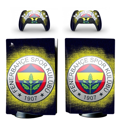 Fenerbahce Football Club decal skin for PS5 Disc Edition Console and two Controllers