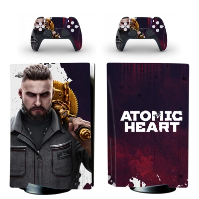 Atomic Heart decal skin for PS5 Disc Edition Console and t.. Atomic Heart decal skin for PS5 Disc Edition Console and t..